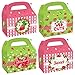 Cieovo 24 Pack Strawberry Party Cardboard Treat Box Cute Fruit Strawberry Party Favor Boxes Goody Bags Treat Boxes for Sweet One Strawberry Theme Birthday Baby Shower Supplies