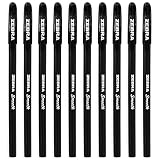 ZEBRA Doodler'z Długopis żelowy w sztyfcie, 1,0 mm, czarne beczki i czarny atrament, 10 sztuk