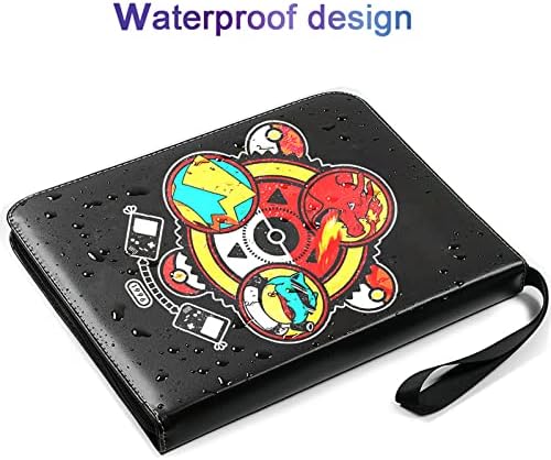 Card Binder Trading Cards Binder Extra Large 900 Pockets Trading Card Albums with sleeve Card holder Collection Binder for TCG (900 black)