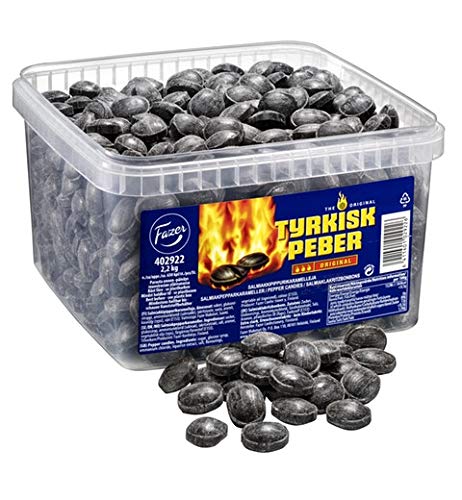 Fazer Tyrkisk Peber original pick & mix Liquorice 2 Boxes of 2.2kg