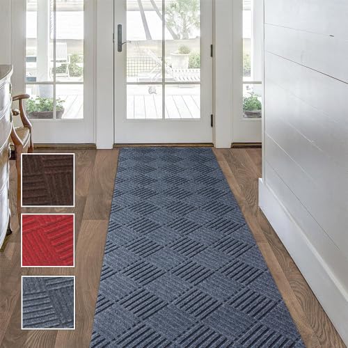 Custom Size Solid Plain Rubber Backed Non-Slip Hallway Stair Runner