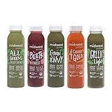 Midwest Juicery 14 Day Meal Replacement Plan for Healthy Weight Loss. Organic, Cold-Pressed Juices. RAW, Never Frozen. No Added Sugar | 14 Bottles