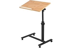 Ergonomic Rolling Laptop Desk for Enhanced Comfort and Productivity