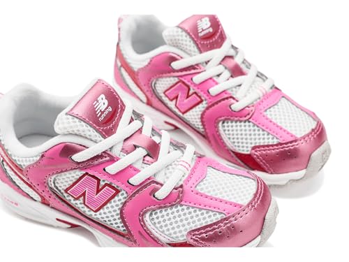New Balance, Unisex Kids, 530 Bungee (Infant/Toddler), Pink Satin/Shadow Red, 7 Medium Toddler by New Balance - Used condition - Image 6