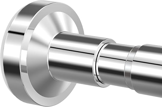 Shower Curtain Rod, No Drilling Adjustable 32-61 Inches Spring Tension Rod | Never Rust Non Slip Spring Tension Shower Rod, Heavy Duty Tension Rod, Adjustable Curtain Rod for Bathroom Window Living Room