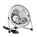 Price comparison product image Invero® Mini USB 4-Inch Tilting Desktop Cooling Fan with Metal Shell and Aluminium Blades ideal for Home, Office, Laptops, Notebooks, Desktop PC's and more - Simple Plug & Play - Chrome