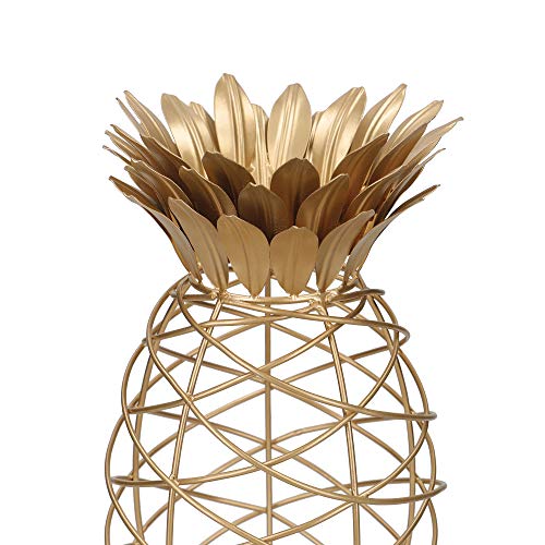 Panier Ananas en Métal de Qualité Supérieure BarCraft Finition Dorée 28cm - 5