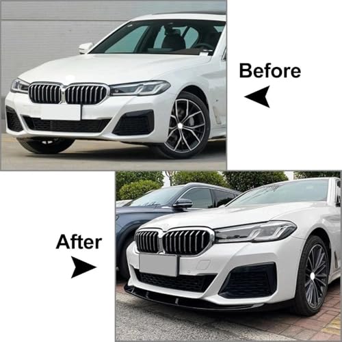 Support de pare-chocs avant avec lèvre noir brillant BMW G30