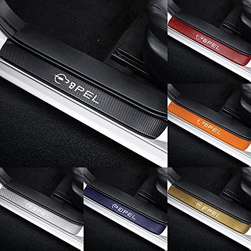 4 STUKS Auto deur drempelbeschermer koolstofvezel deur sill decor sticker voor op-el OPC Mokka Vectra Insignia Astra… - Image 8