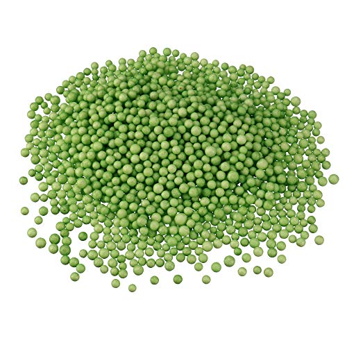 Bolas de poliestireno verde uxcell para solucionar el vacío en jarrones y cojines 2
