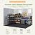Patiowell 6X8 FT Plastic Outdoor Storage Shed with Floor, Resin Tool Sheds with Lockable Door and Window, Weather-Resistant Garden Shed, Easy Assembly for Backyard, Patio, Light Gray