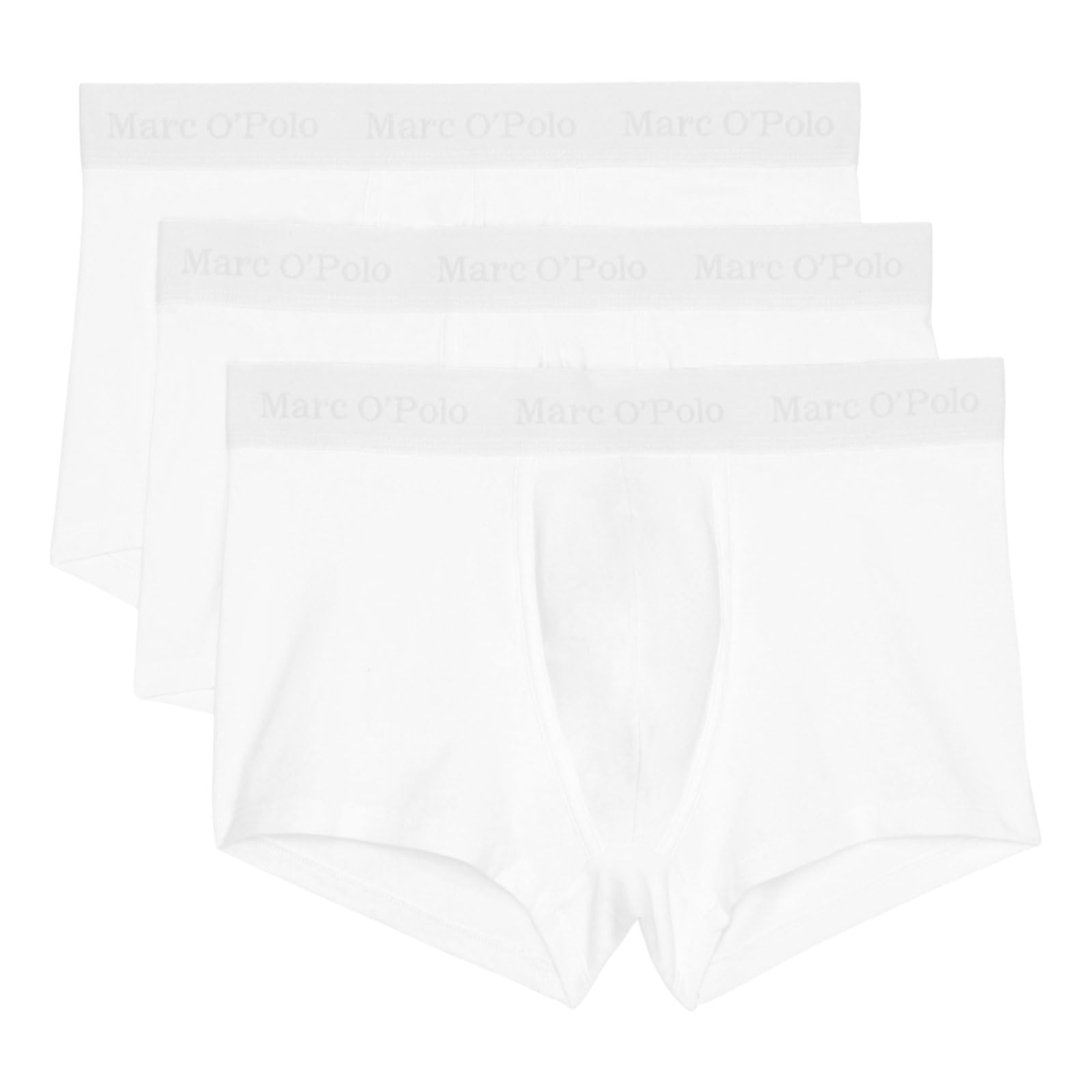 Marc O´Polo Men's Essentials 3-Pack Trunk, White, Large