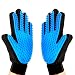 [Upgrade Version] Pet Grooming Glove-Massage Tool Cleaning Shower Gentle Deshedding Brush Hair Remover Mitt with Enhanced Five Finger Design Long & Short Fur Comb for Dogs/Cats One Pair by Meetest