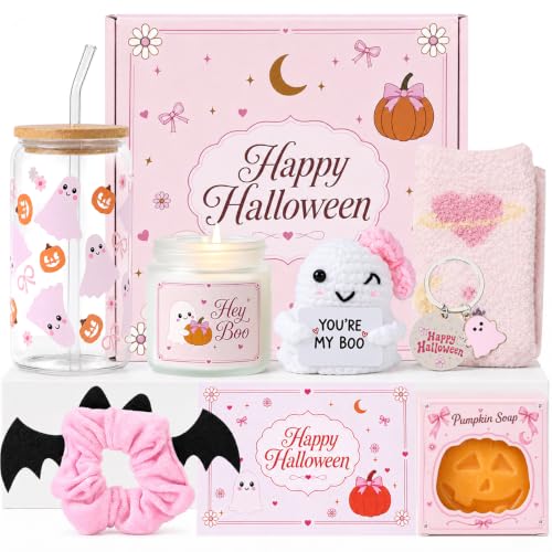 Pink Boo Basket Stuffers for Women, Halloween...