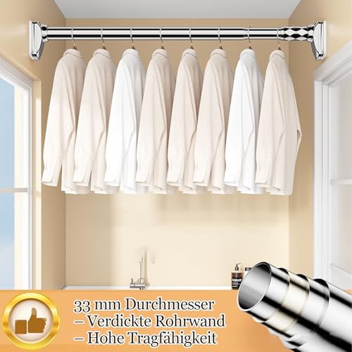 Barre de douche et séparation de pièce extensible 4m blanche pour studio moderne