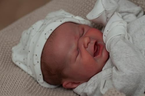 Miniatura 3 de RXDOLL Muñecas de bebé Reborn llorando niño de 19 pulgadas, cuerpo suave, muñecas realistas de bebé recién nacido que se ven real, muñeca de bebé