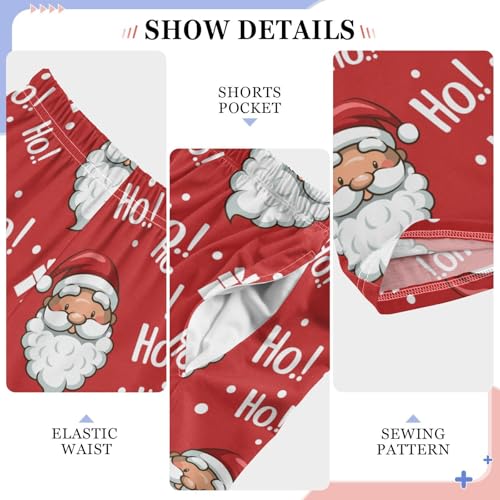 ZZXXB Santa Claus and Gifts Boys Long Pants Soft Trousers Elastic Waist Kids Lounge Bottoms with Pockets S-XL4