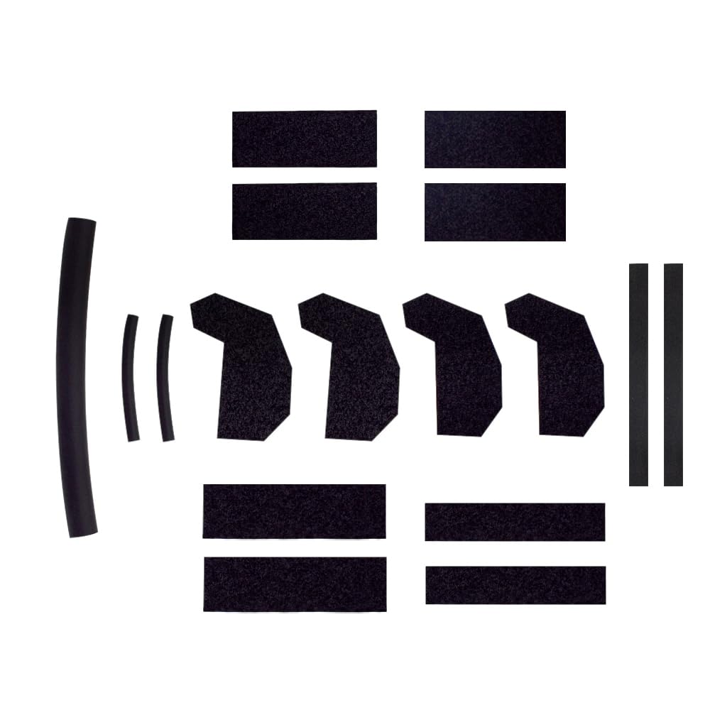 Hard Top Seal Kit Removable Cover Foam Blocker Set Compatible with Wrangler JK 2007-2017 and Wrangler JK Unlimited 2018 Replaces 68026937AB, 17 Pieces