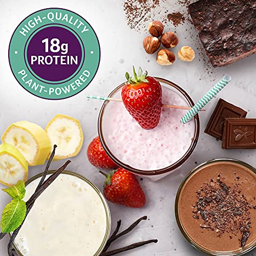 Vegan Protein Powder | Purely Inspired Plantopia | Silky-Smooth Plant Based Protein Powder for Women & Men | Gluten Free Plant Protein Powder | Dairy Free, Soy Free | Strawberry Banana Split, 13 Serv