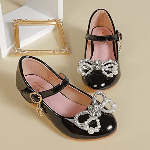 Baby Girls Soft Soled Pearl Rhinestone Shoes Bowknot Princess Wedding Dress Mary Jane Shoes Girls Booties3