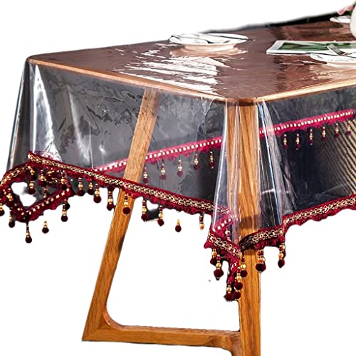Nappe de lin et protège-table transparent en TPU étanche - 2