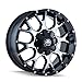 Mayhem 4 Warrior 8015 18x9 Wheels Rims 5x5.91 Black MACHINED 18" Inch -12mm