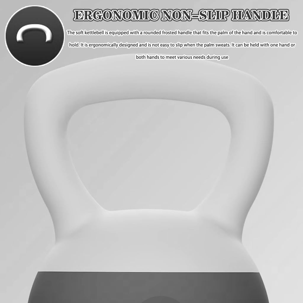 Kettlebell-Gewichte Weiche Kugelhantel Für Heimfitness, Hantel Für Krafttraining Für Frauen, Verletzt Den Boden Nicht, Schwingen/Kniebeugen(Green-8kg)