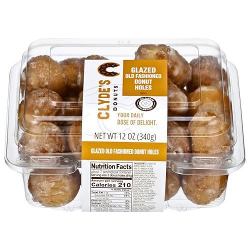 Clyde's Glazed Old Fashioned Donut Holes, Frozen, 24ct