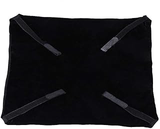 Zerodis Hamaca de Silla de Gato, Hamaca Caliente de Cat Kitty Cama Colgante Suave Debajo de la Silla Hamacas de Mesa para Gatos/Perros pequeños/Conejos/Otros Animales pequeños(L-Negro)