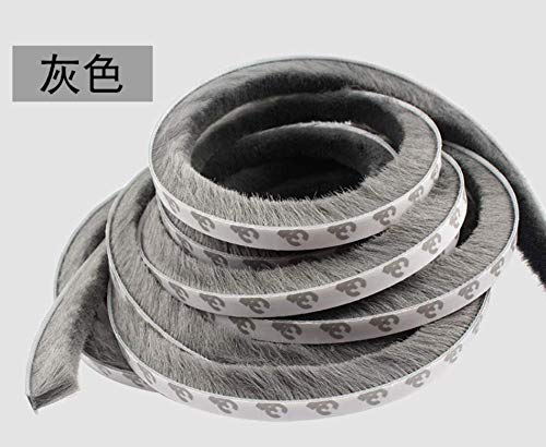 Striscia paraspifferi per finestre, 5 metri/pc (grigio, 9 mm x 5 mm)