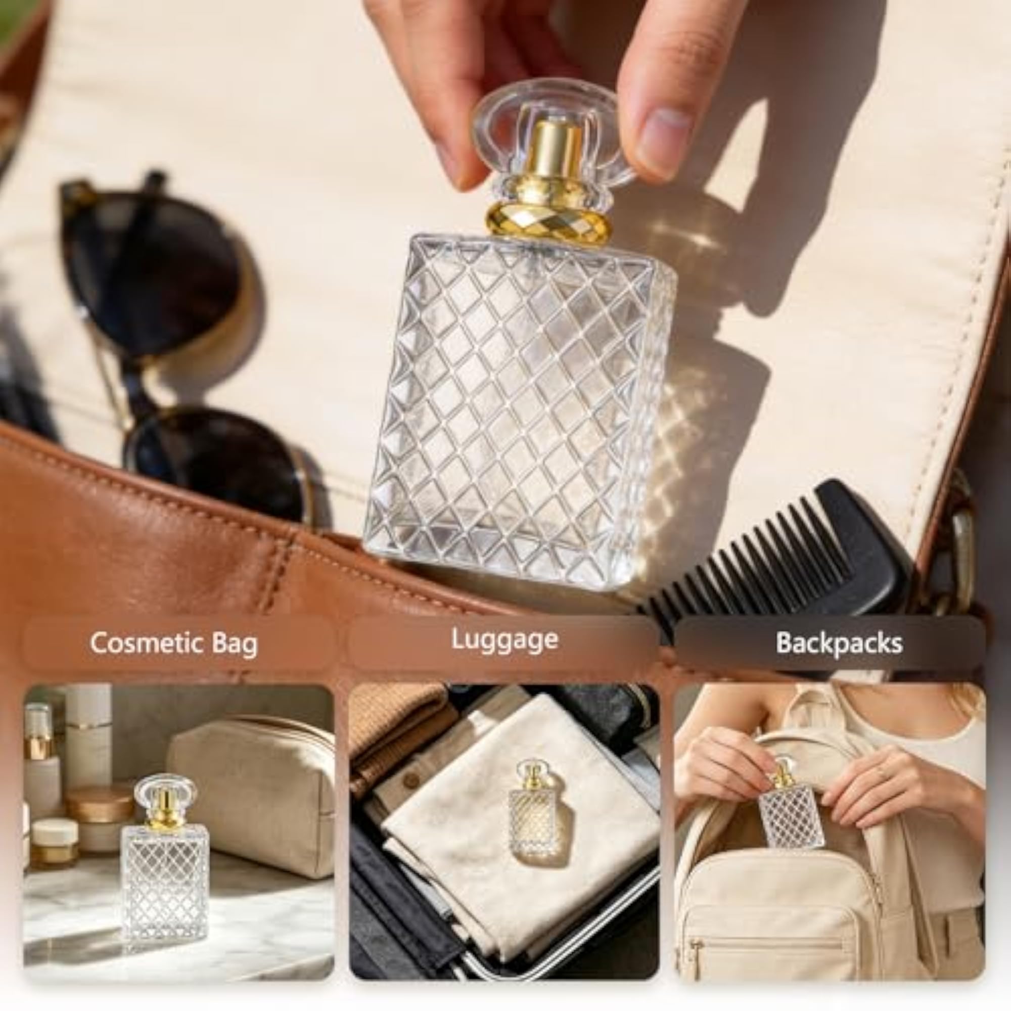 100ml Large Clear Thick Glass Empty Bottle