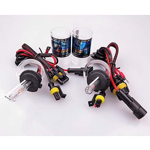 Boomboost 2PCS Lampadina per fari allo Xeno Kit luci nascoste DC12V 35W 6000K H7