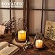 Romadedi Laterne Holz Landhaus Deko - Rustikale Kerzenhalter Holzlaternen für Kerzen Landhausstil Vintage Laternen Wohnzimmer Mantel Garten Innen Außen Weihnachten Tischdeko