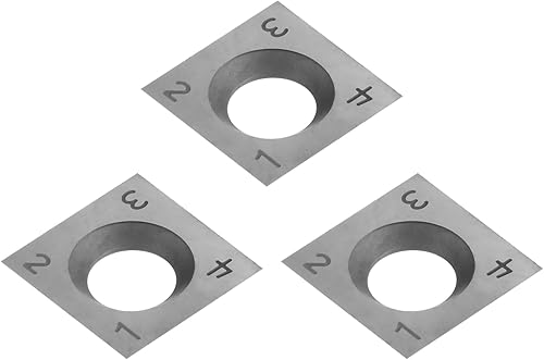 HARFINGTON 3 piezas de 0.551 in cuadrado de carburo de tungsteno de repuesto de cortador de 0.551x0.551x0.079 in-30° cuchillos de corte para