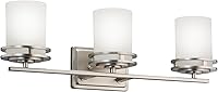 Vista 17 de Kichler Lighting Hendrik - Lámpara incandescente de baño con 3 focos, 5085OZ, 100.00watts, 120 volts