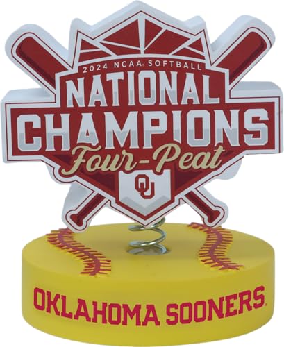 Oklahoma Sooners 2024 Softball National Champions Logo Bobblehead College
