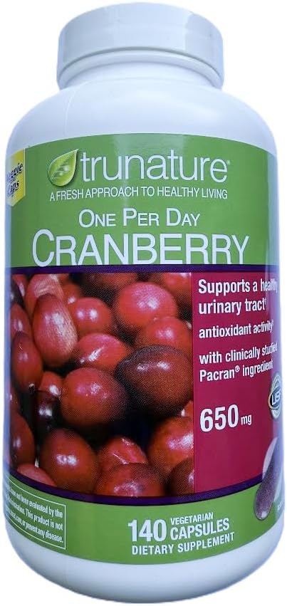 Cranberry 650 mg, 140 Vegetarian Capsules (2 Pack)