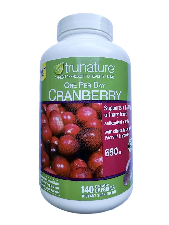 1 per day Cranberry 650 mg 2 packs (140 capsules)