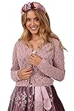 Krüger Damen Trachten Strickjacke Florentine 38701 - Rosa Gr. M
