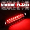 M-AUTO LED Third Brake Light Compatible with 2003-2009 Toyota 4Runner, Rear Cab Roof Center Mount Stop Brake Tail Light