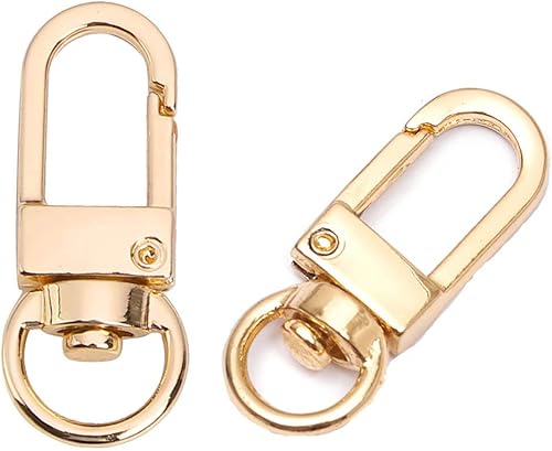 GBSTORE - 10 cierres giratorios de pinza de langosta accesorios de herraje para perro hebilla giratoria de metal con resorte cierre de gancho para