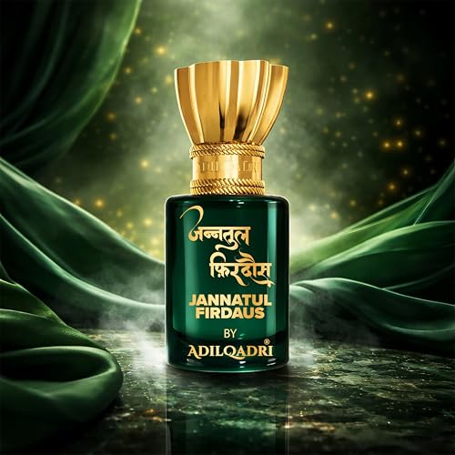 Image of Adilqadri Jannatul Firdaus Attar Men & Women 5.5ml | Non-Alcoholic Roll-On Perfume | Herbal Notes with Woody-Musky Base | Long-Lasting Fragrance