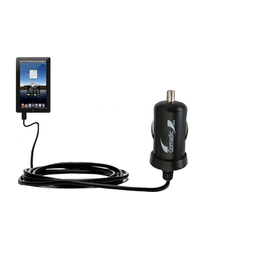 Gomadic Intelligent Compact Car/Auto DC Charger Suitable for The Tursion TS-510 C93-2A / 10W Power at Half The Size. Uses TipExchange Technology