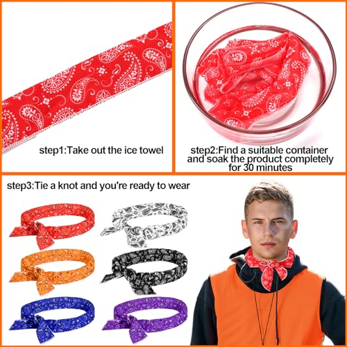 Image of Coume 6 Pack Cooling Neck Wraps