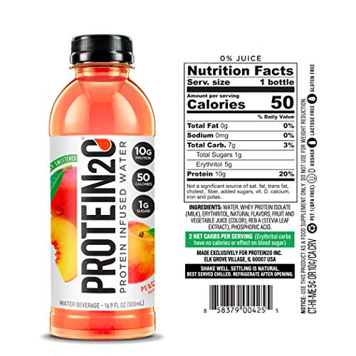 Protein2O Low Calorie Whey Protein Drink Plus Energy, Variety Pack, 16.9 Oz 12Count & Low Calorie Protein Infused Water, 10G Whey Protein Isolate, Peach Mango (16.9 Oz, Pack Of 12) #TOP6