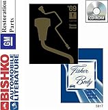 bishko automotive literature 1969 Pontiac Firebird Bonneville Shop & Body Service Repair Manual CD Engine