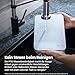 ETEKCITY Küchenwaage,Präzisionswaage 0,1g genau,10kg Küchenwaage Digital mit Großem LED-Display,Wasserdichte Waage Küche,Kitchen Scale zum Abmessen von Flüssigkeiten,Tara-Funktion - 10KG-1g -Weiß-Glas