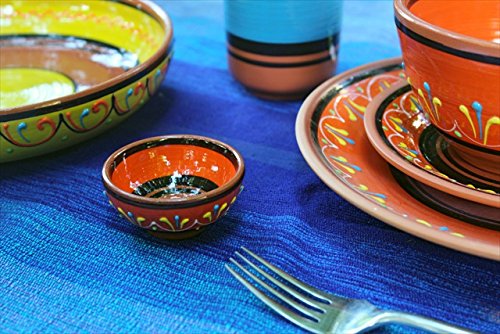 Cactus Canyon Ceramicsspanish Terracotta Small Serving Dish Orange