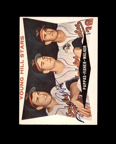 Milt Pappas Signed Authentic 1960 Topps Young Hill Stars Baltimore Orioles Autograph