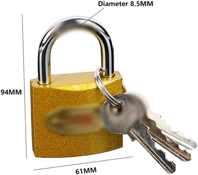 Bulk Locks Keys Lock with 3 Keys Padlock Durable Iron Suit for Door Warehouse and Container Outdoor Padlock